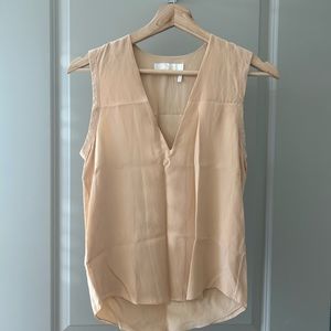 Chloe Silk Tank Top in Blush